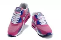 nike hyp air max femmes 90 2019U decontracte francaise pas cher blanc bleu pink